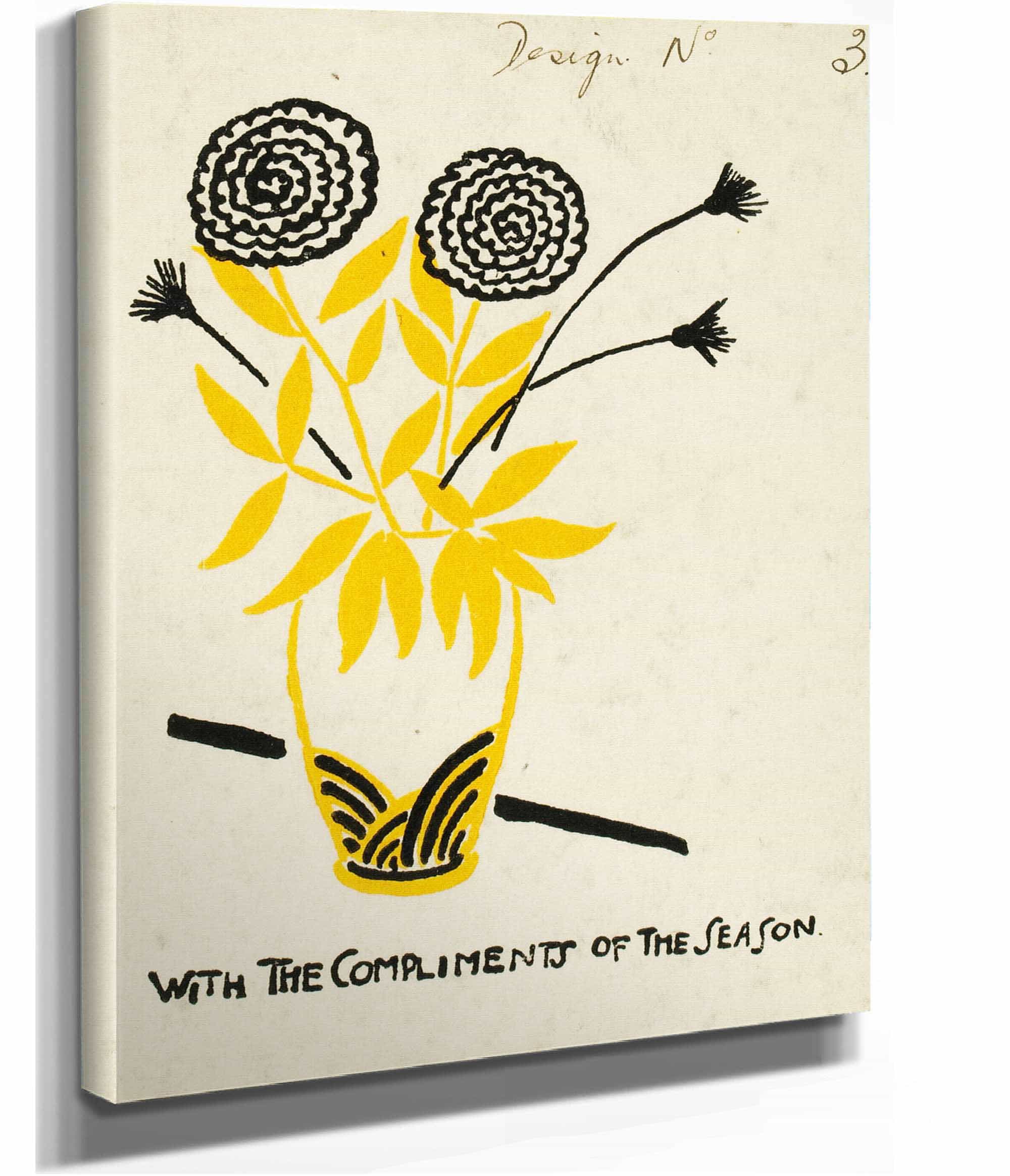 With The Compliments Of The Season Design No by Henry Lyman Sayen