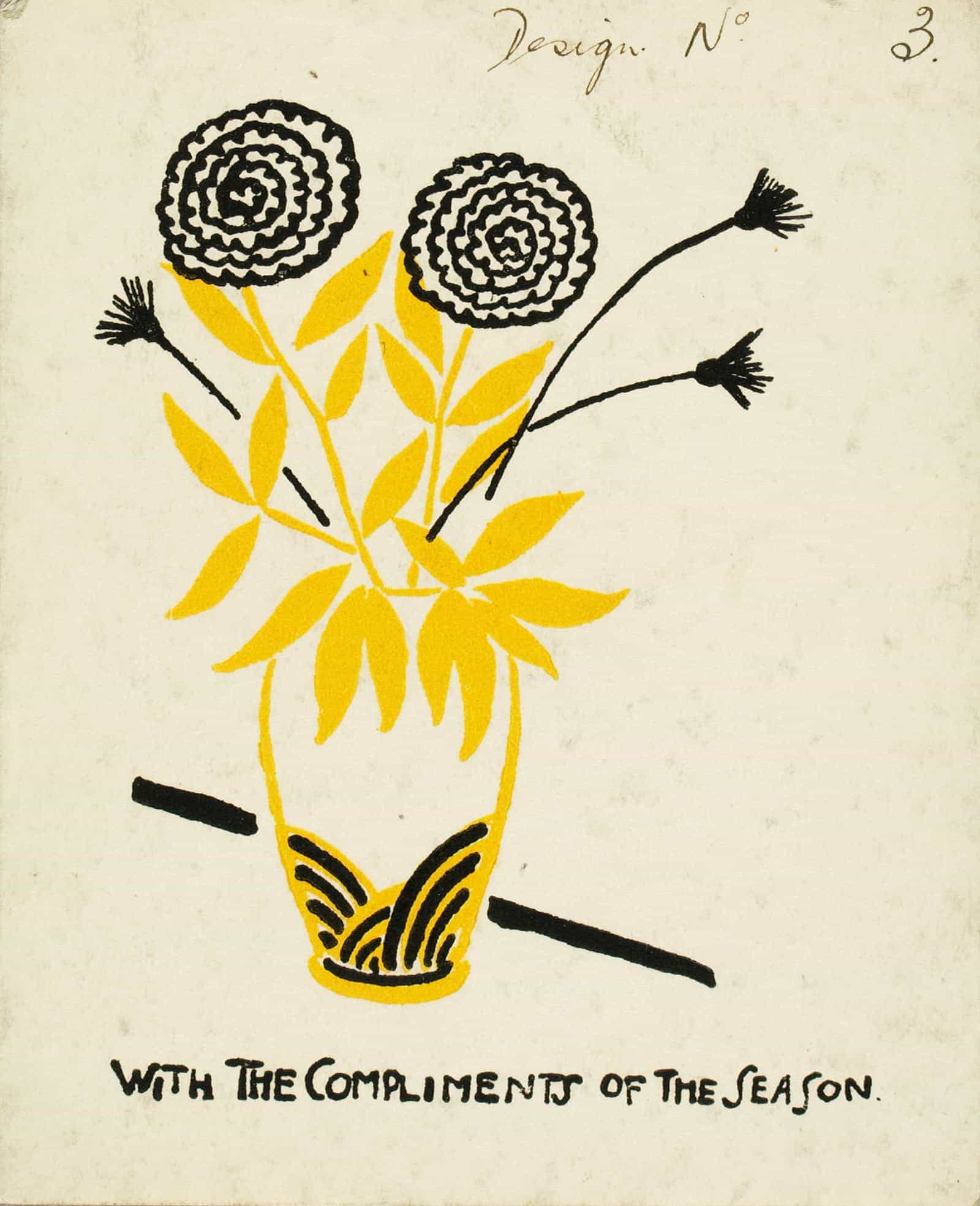 With The Compliments Of The Season Design No by Henry Lyman Sayen