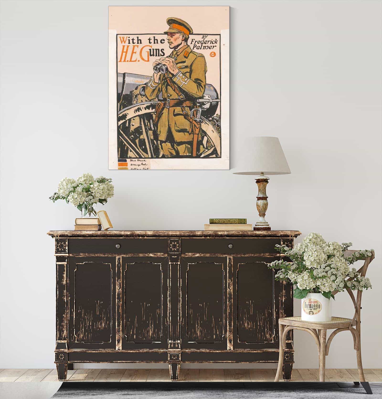 With The He Guns By Frederick Palmer by Edward Penfield