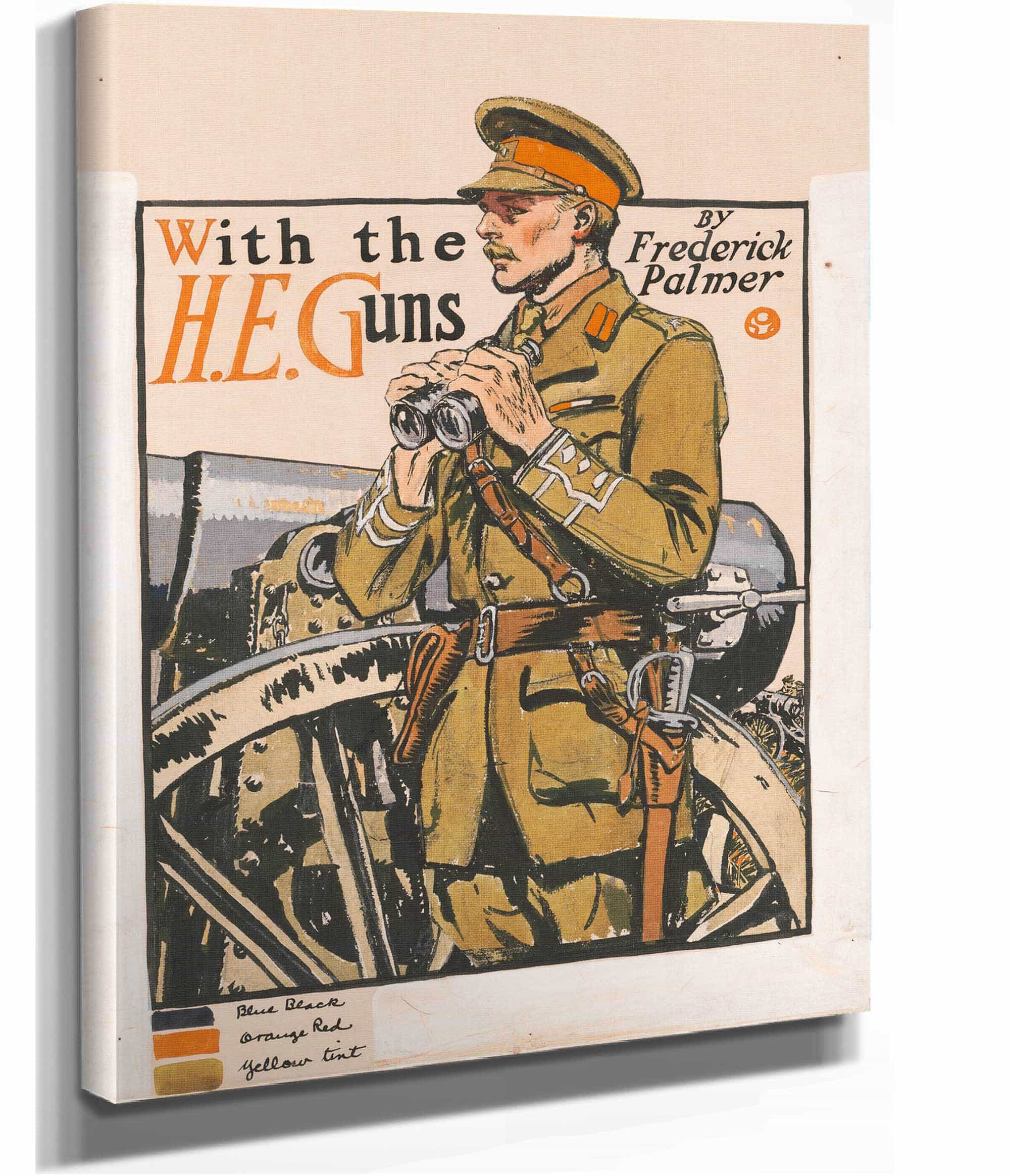 With The He Guns By Frederick Palmer by Edward Penfield