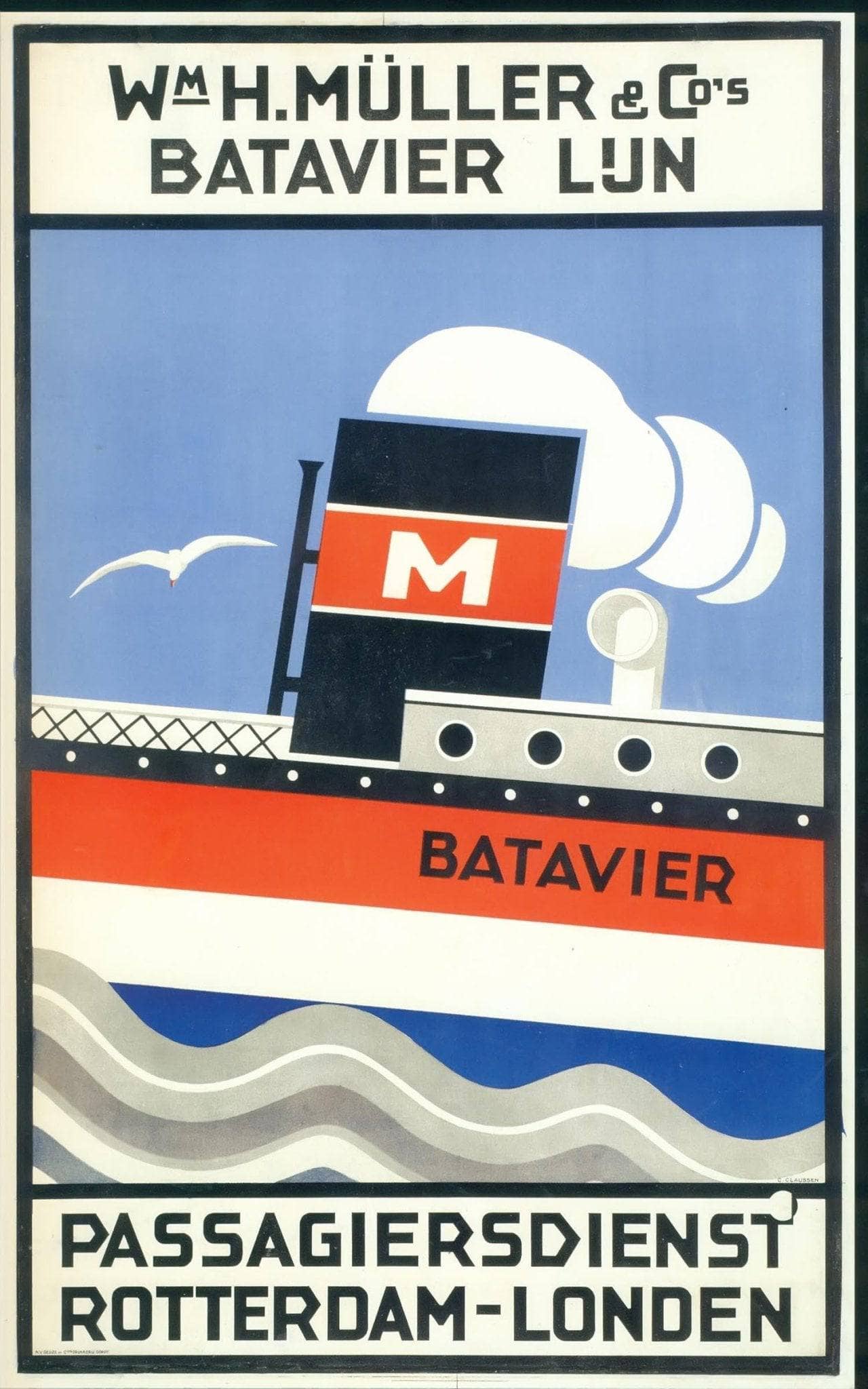 Wm H. Müller & Co's Batavier Lijn Rotterdam-Londen , 1928