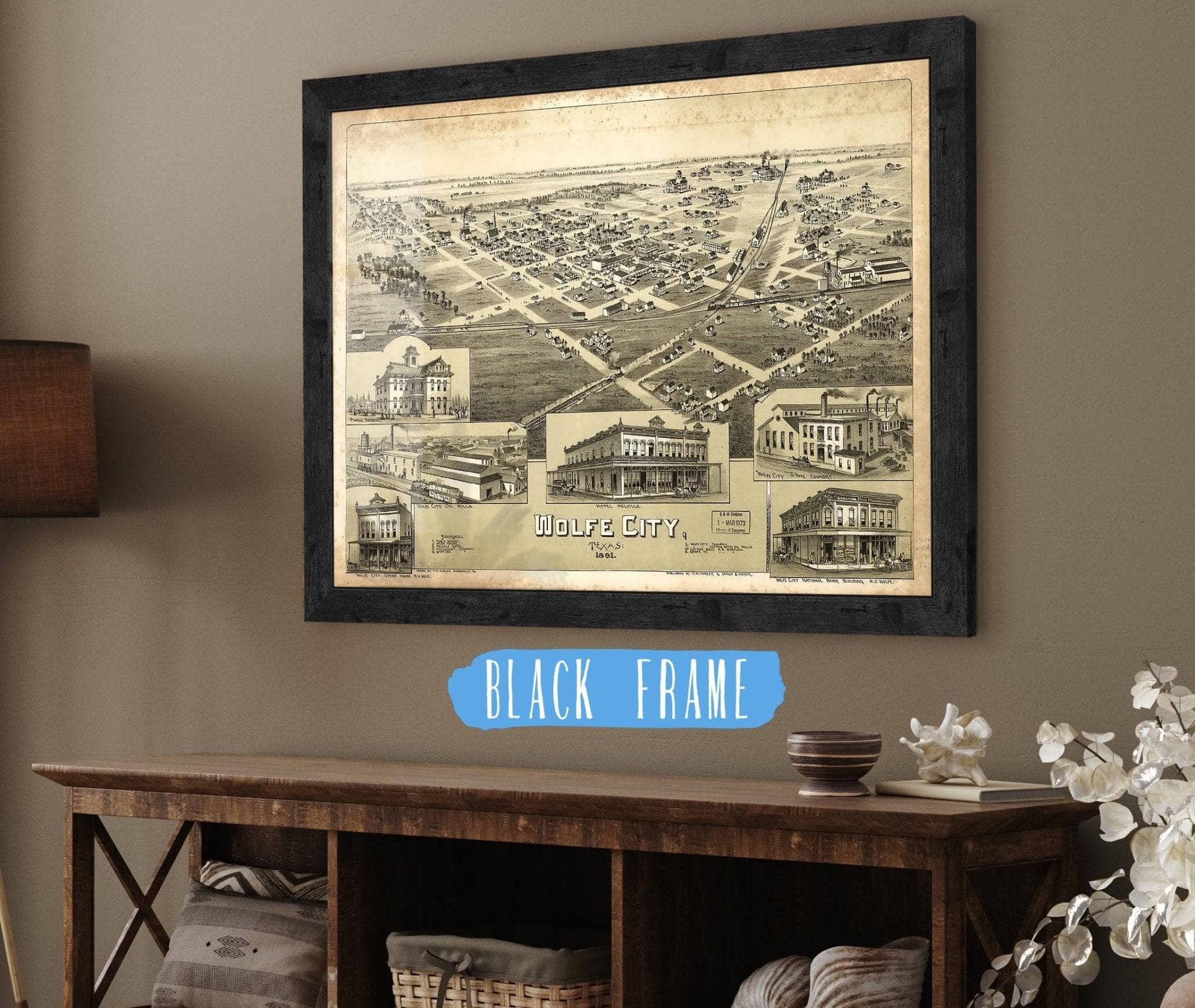 Wolfe City Texas 1891 State of Texas