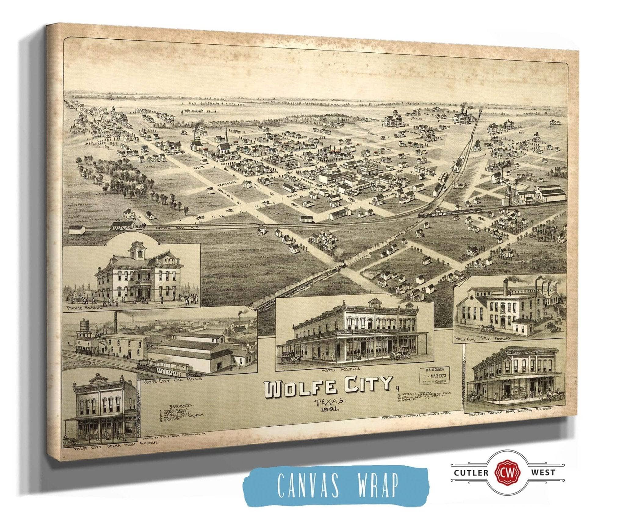 Wolfe City Texas 1891 State of Texas