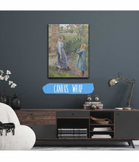 Woman And Child At The Well by Camille Pissarro