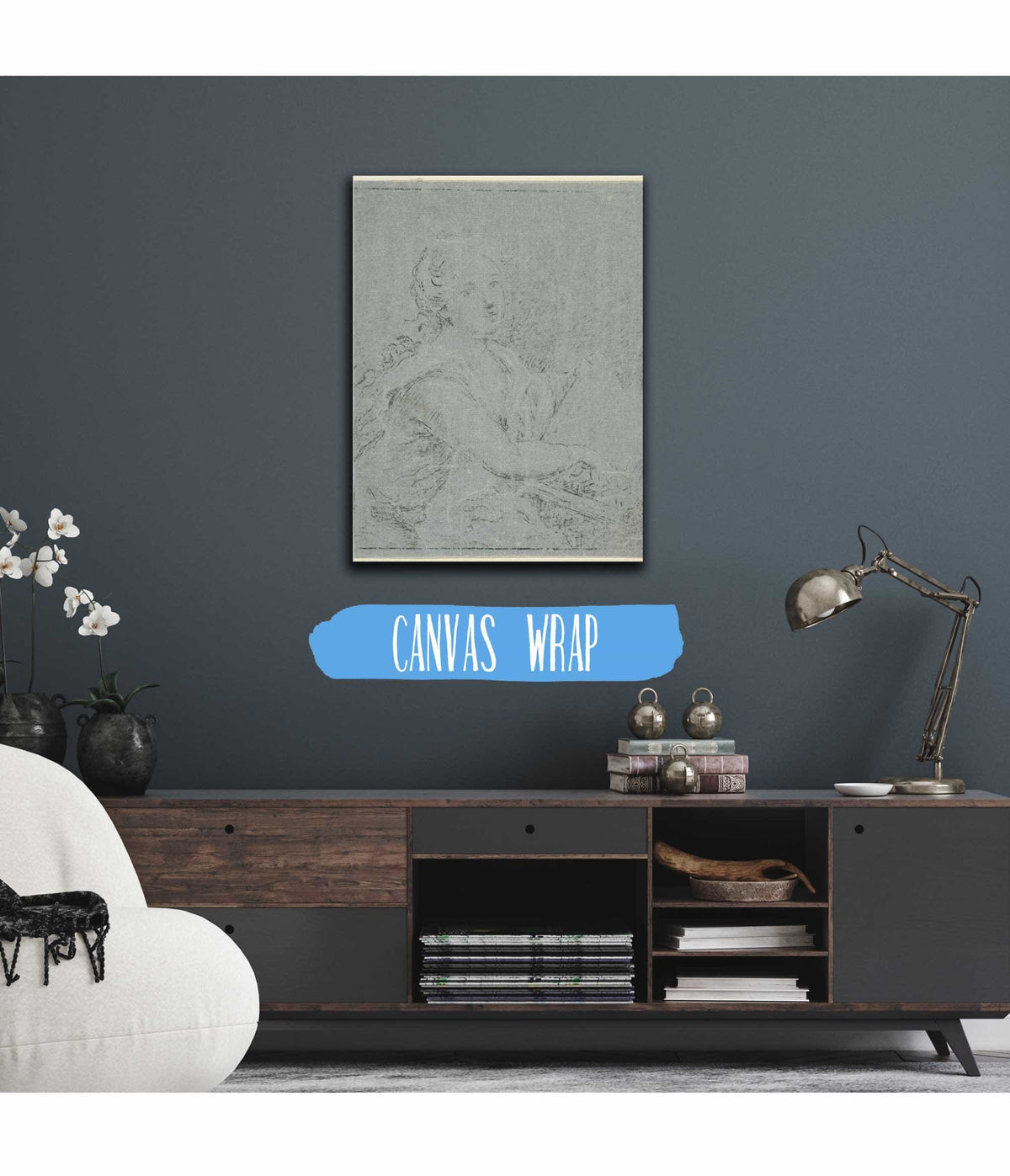 Woman At Spinet by Angelica Kauffmann