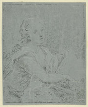 Woman At Spinet by Angelica Kauffmann
