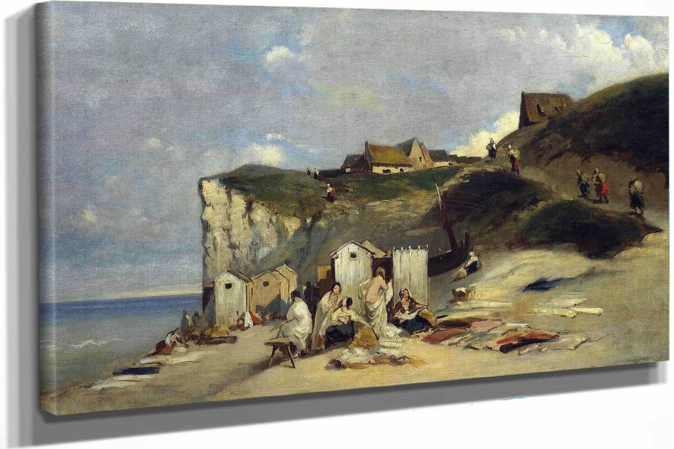 Woman Bath In Dieppe I by Carl Spitzweg