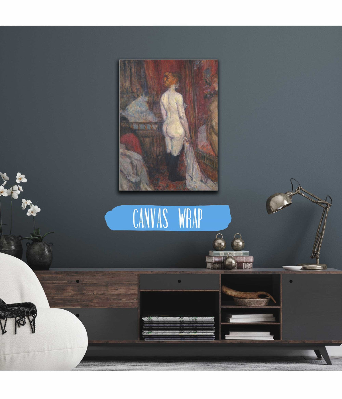 Woman Before A Mirror by Henri De Toulouse Lautrec