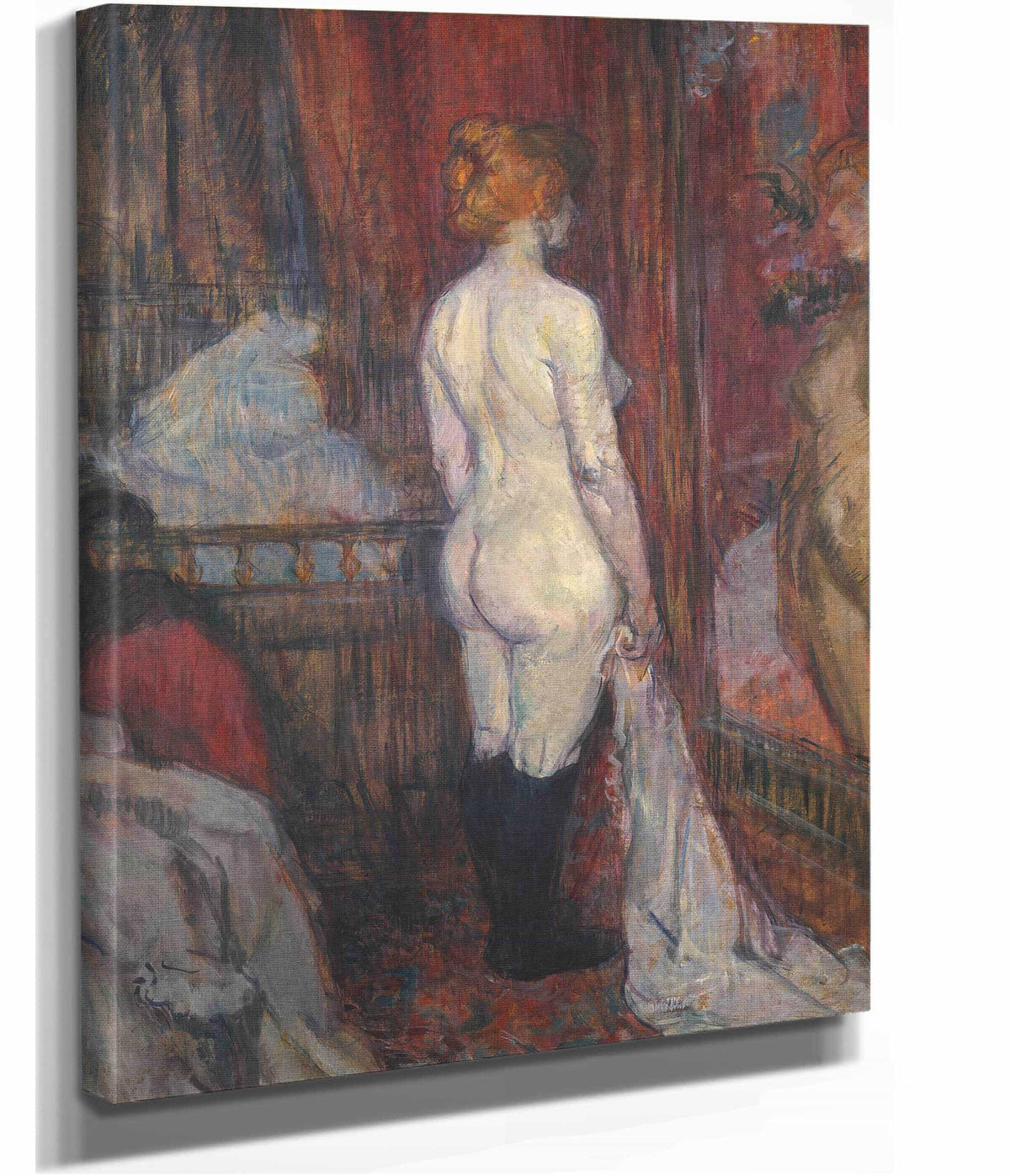 Woman Before A Mirror by Henri De Toulouse Lautrec