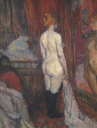 Woman Before A Mirror by Henri De Toulouse Lautrec