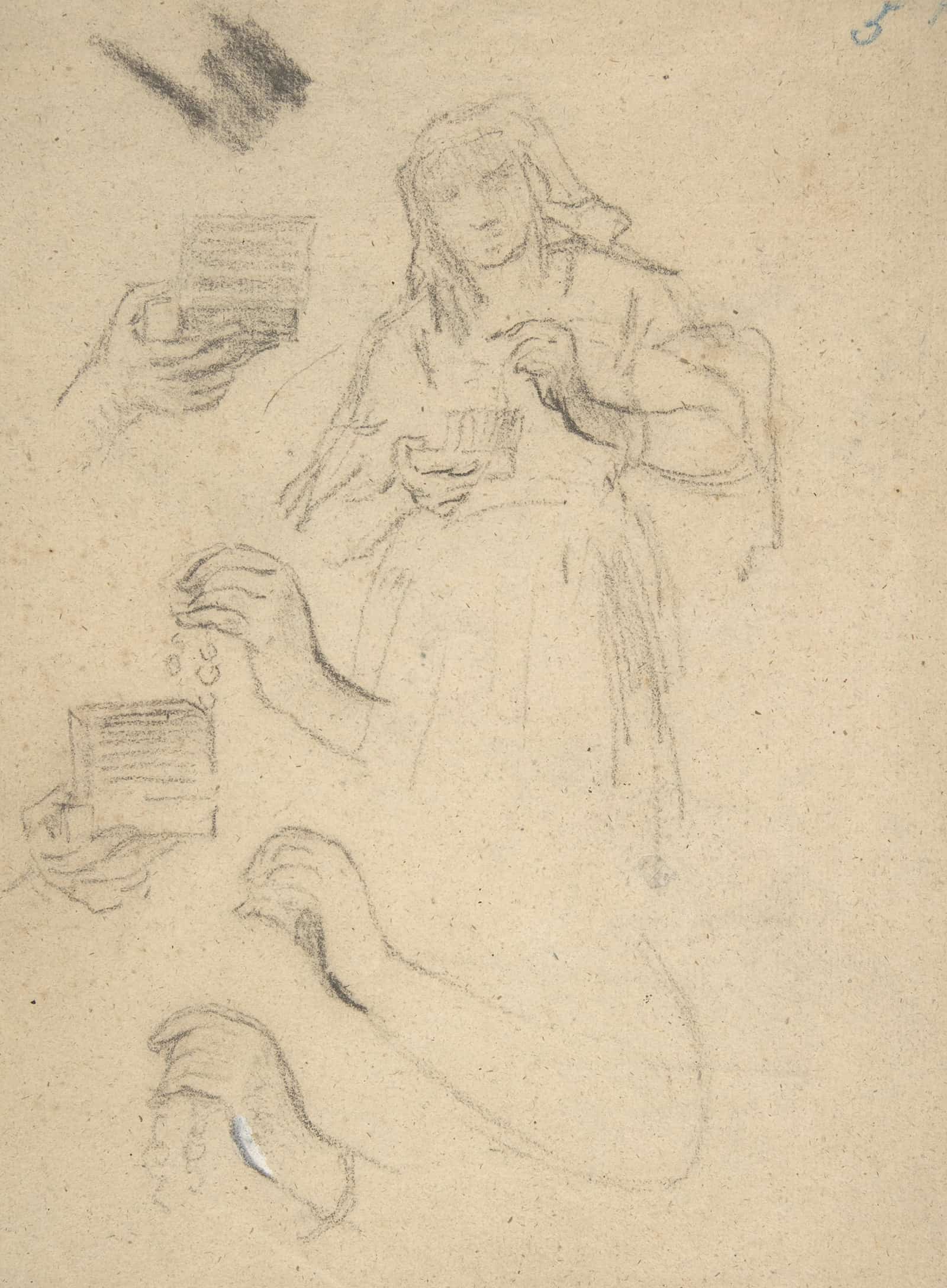 Woman Holding An Open Jewelry Box   by Narcisse Virgile Diaz De La Pena