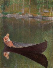 Woman In A Boat by Pekka Halonen