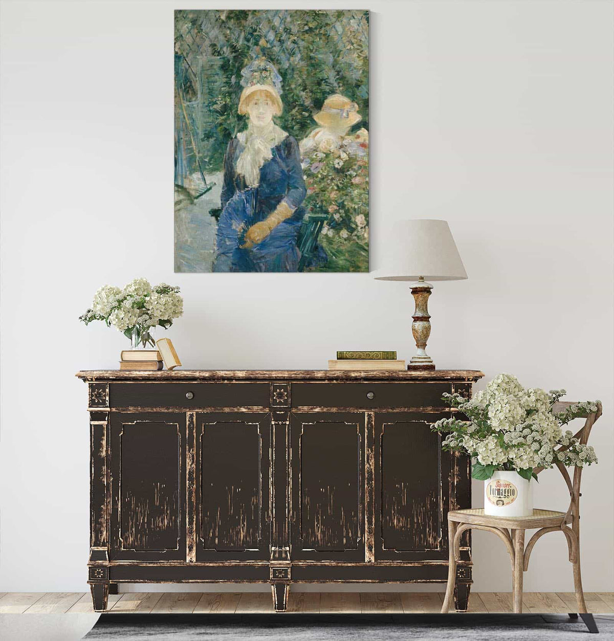 Woman In A Garden by Berthe Morisot