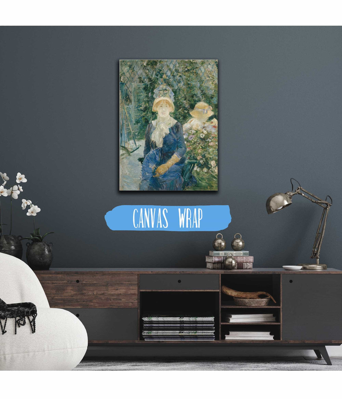 Woman In A Garden by Berthe Morisot