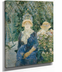 Woman In A Garden by Berthe Morisot
