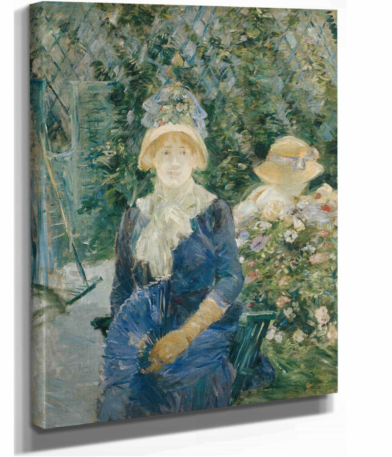 Woman In A Garden by Berthe Morisot