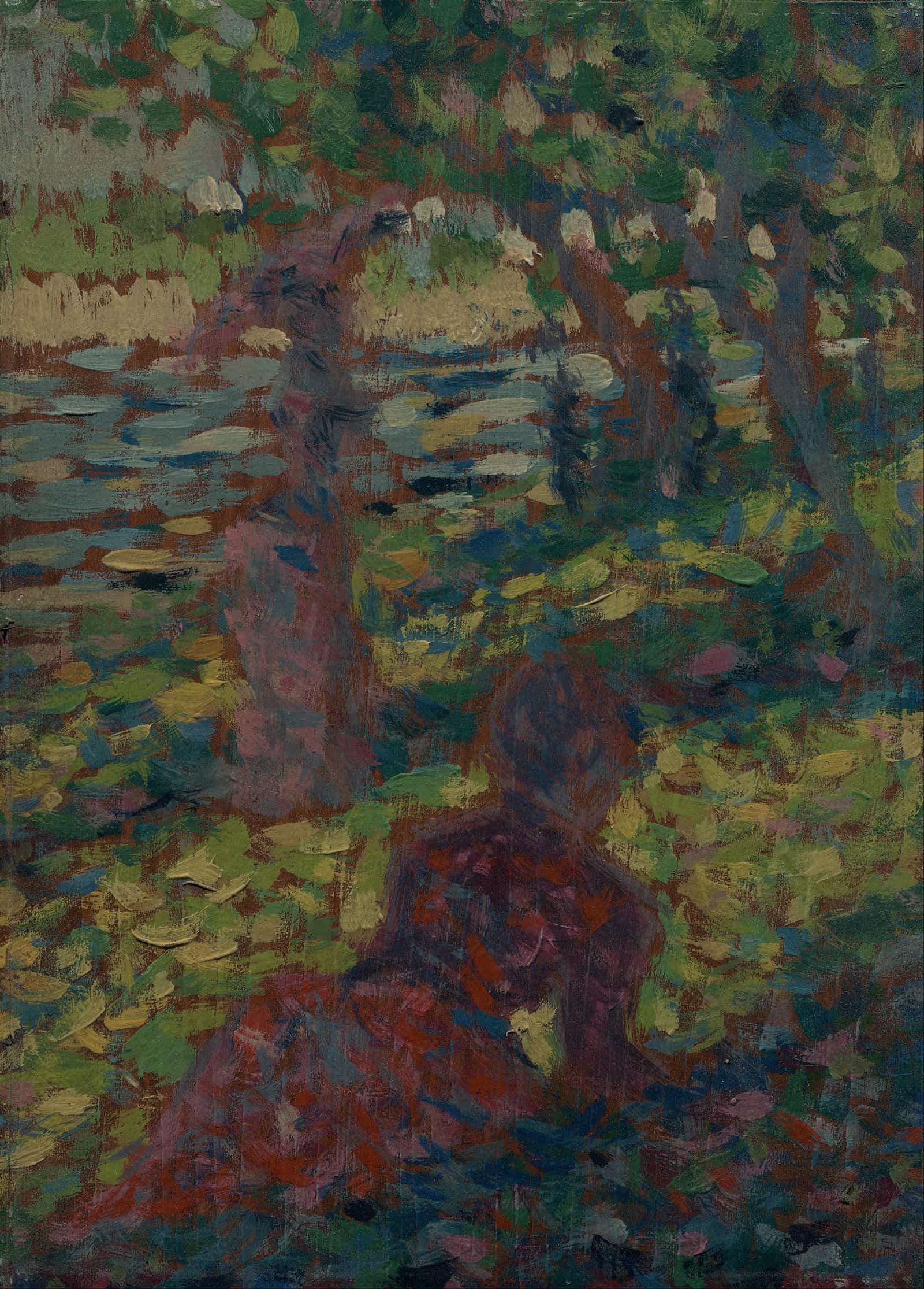 Woman In A Park by Georges Seurat