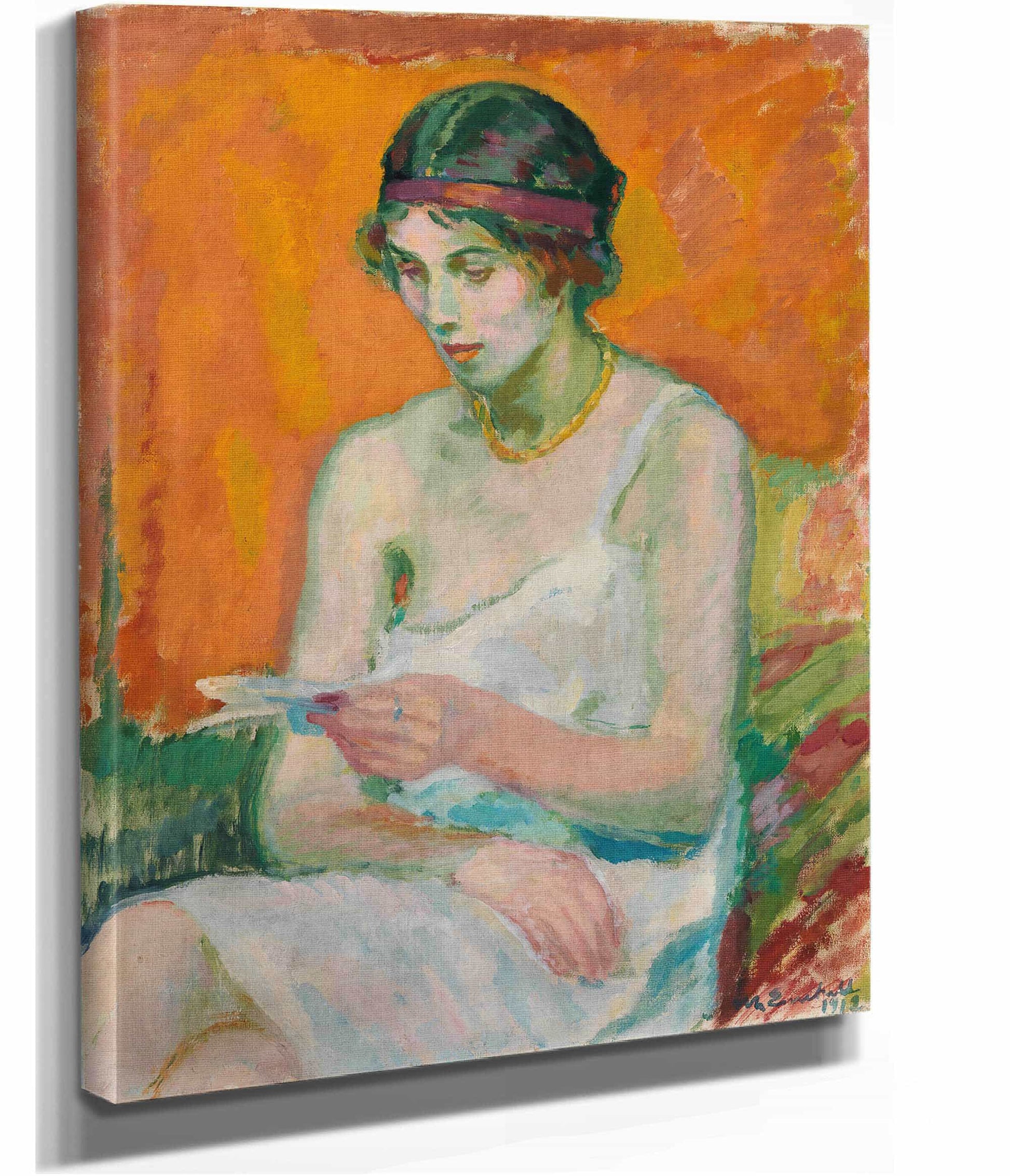 Woman In Her Petticoat by Magnus Enckell