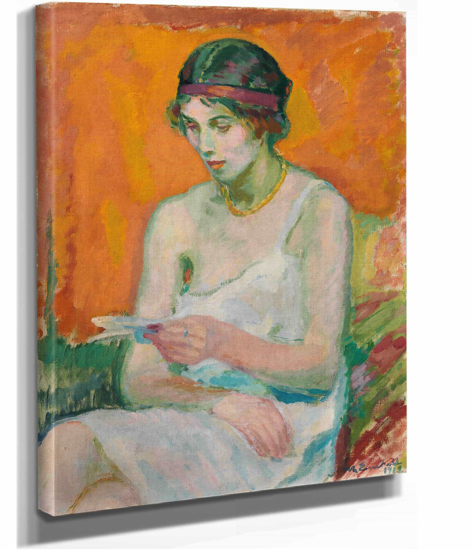 Woman In Her Petticoat by Magnus Enckell