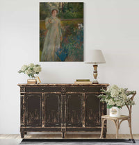 Woman In The Garden by Edwin Austin Abbey