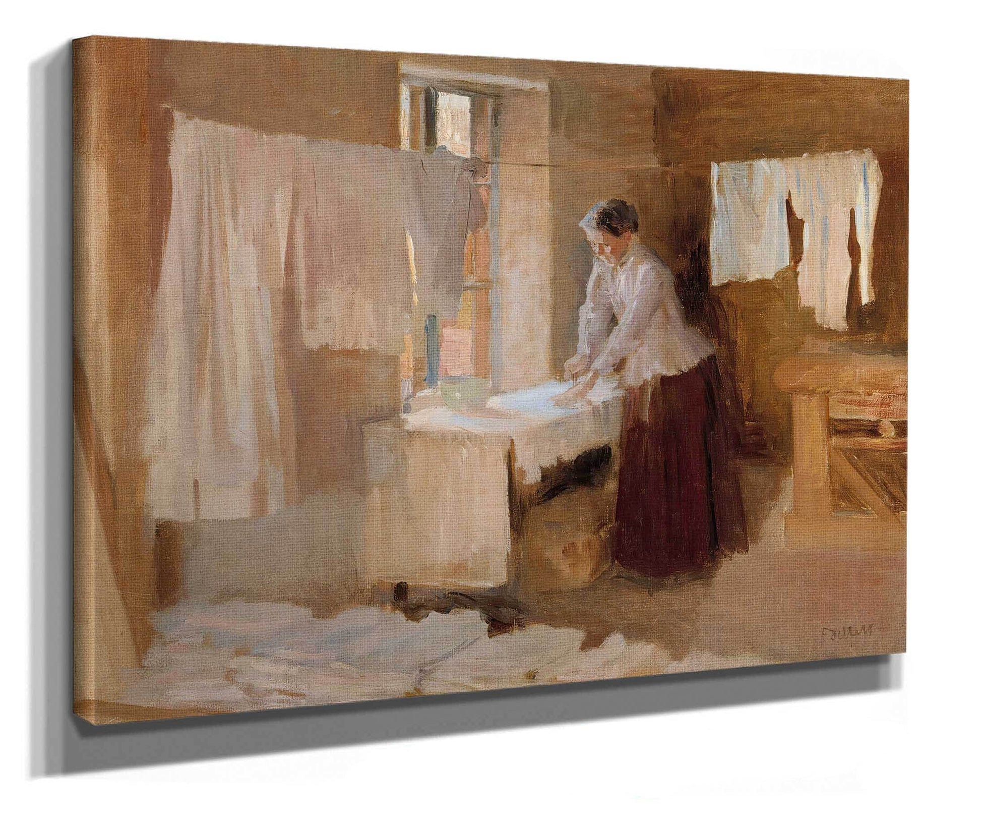 Woman Ironing Study For The Washerwomen by Albert Edelfelt