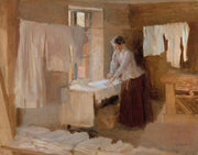 Woman Ironing Study For The Washerwomen by Albert Edelfelt
