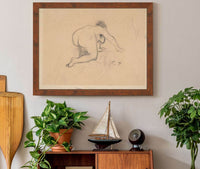 Woman Kneeling Mid To Late Th Century by Camille Pissarro