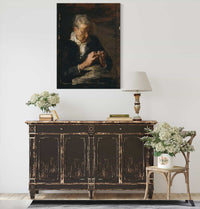 Woman Knitting by Thomas Eakins