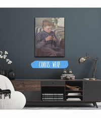 Woman Mending by Camille Pissarro