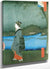 Woman On A River Bank In The Evening By Hiroshige