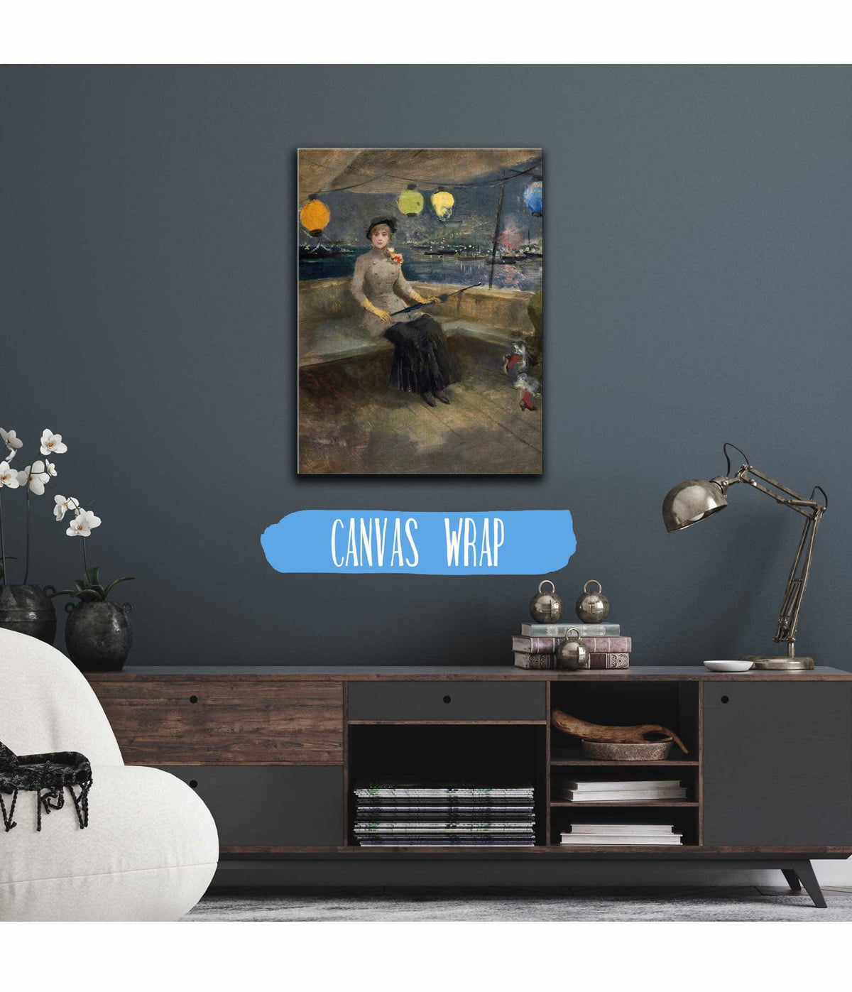 Woman On A Yacht by Jean Louis Forain