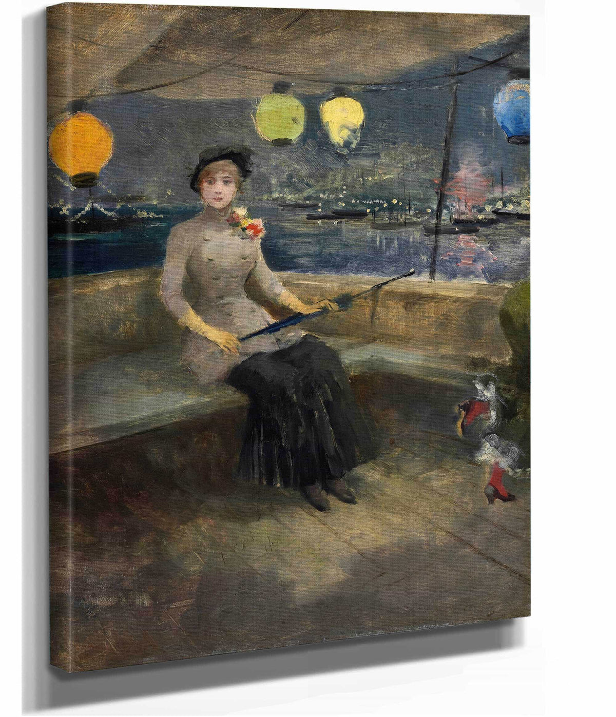 Woman On A Yacht by Jean Louis Forain