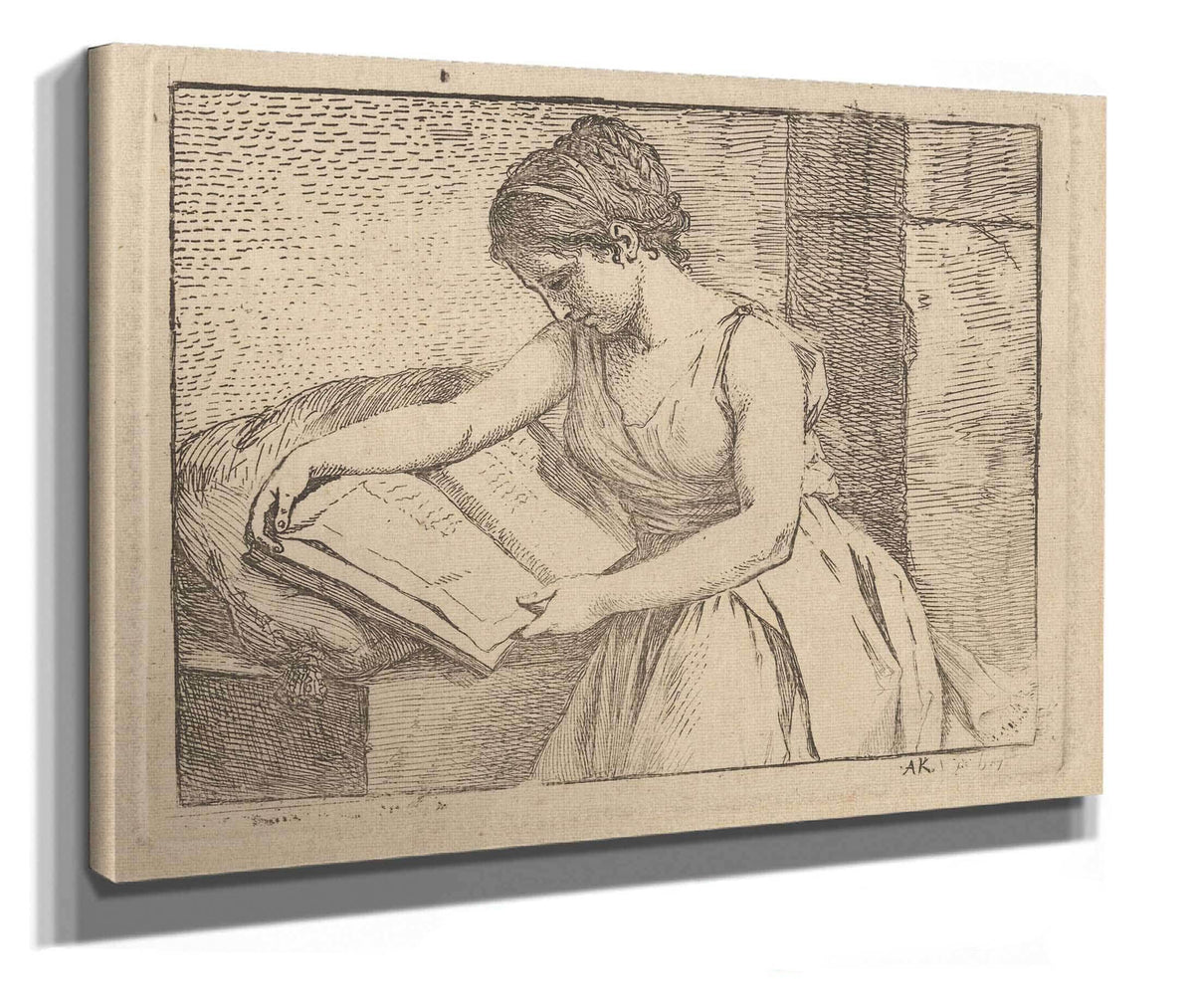 Woman Reading by Angelica Kauffmann