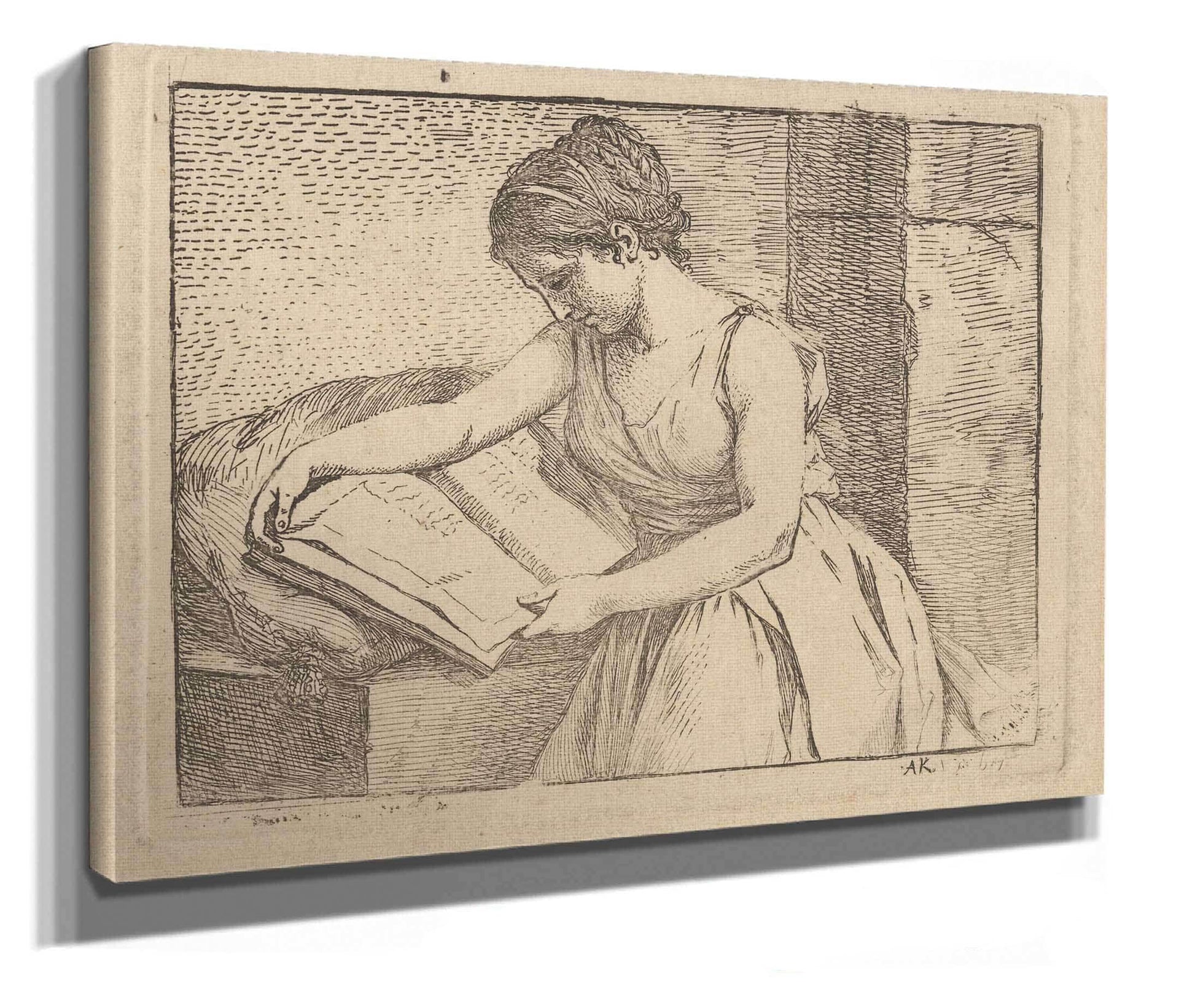 Woman Reading by Angelica Kauffmann