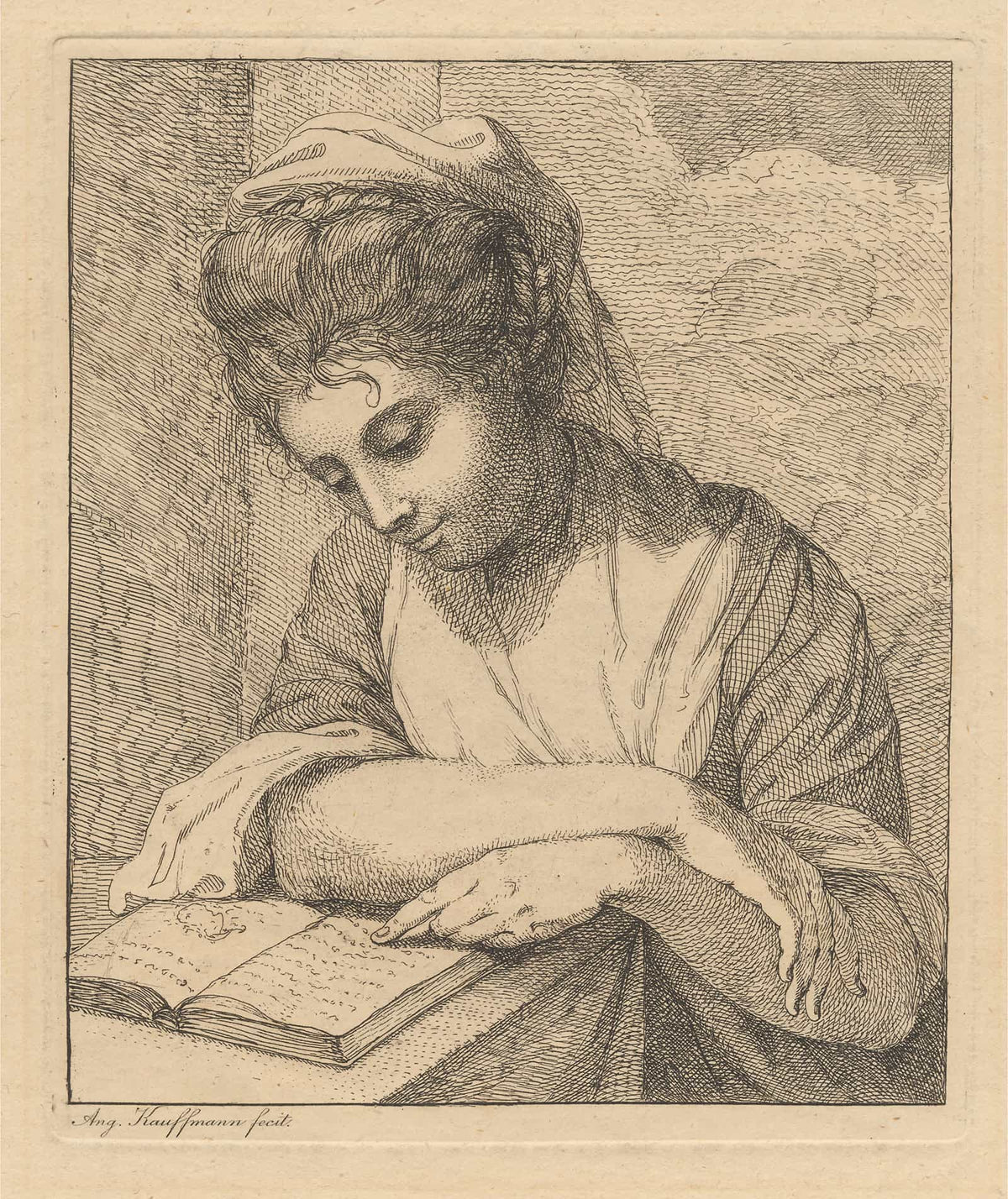 Woman Reading by Angelica Kauffmann