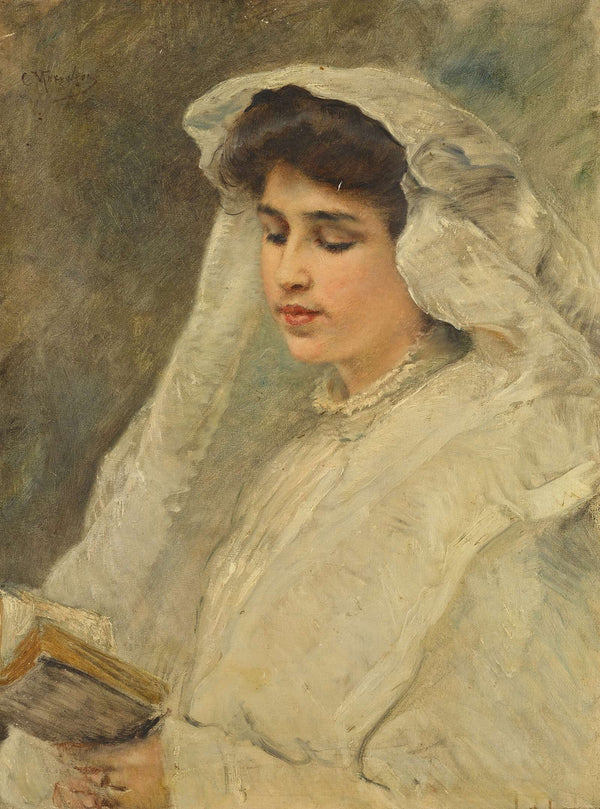 Woman Reading by Konstantin Egorovich Makovsky