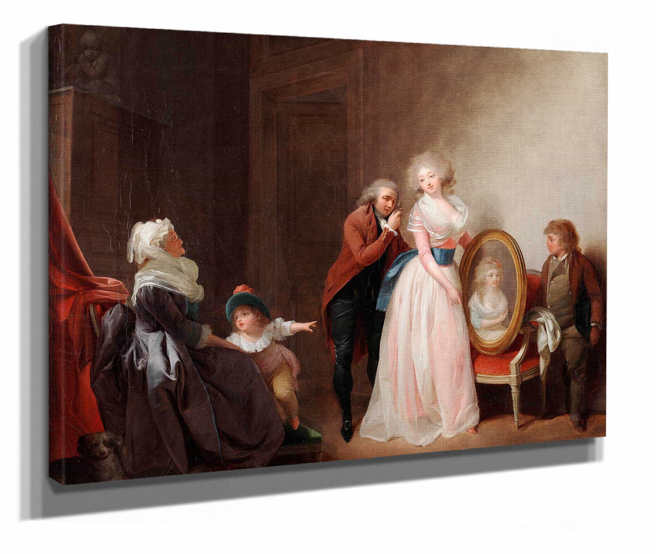 Woman Showing Her Portrait About by Louis Leopold Boilly