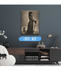 Woman Strolling Une Elegante by Georges Seurat