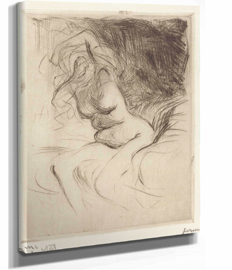 Woman Taking Off Her Chemise by Jean Louis Forain