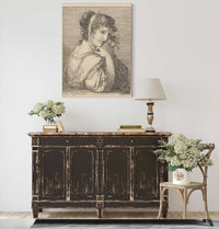 Woman Weeping Beside An Urn by Angelica Kauffmann