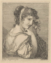 Woman Weeping Beside An Urn by Angelica Kauffmann