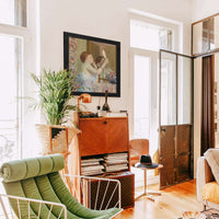 Woman With A Mirror Femme Qui Se Mire by Frederick Carl Frieseke