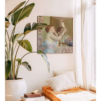 Woman With A Mirror Femme Qui Se Mire by Frederick Carl Frieseke