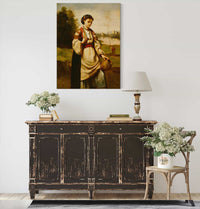 Woman With Water Jar by Jean Baptiste Camille Corot