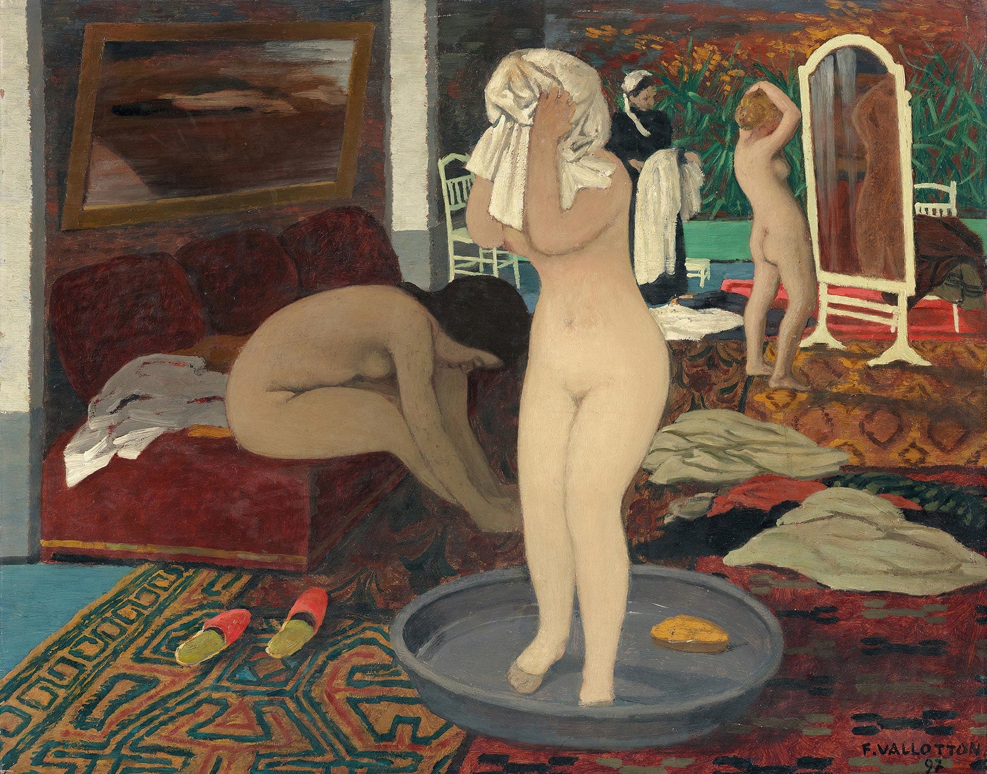 Women At Their Toilette by Felix Vallotton