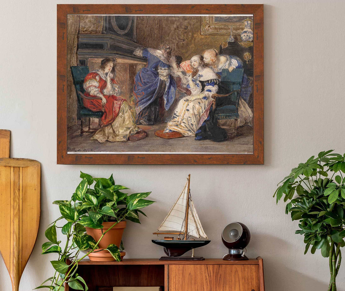 Women In An Interior by Paul Delaroche