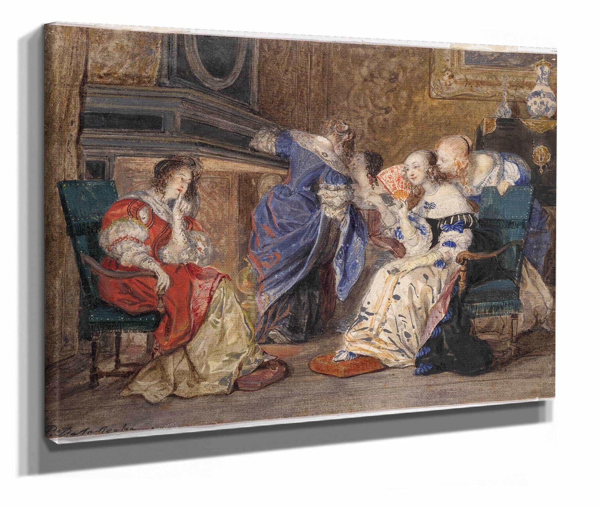 Women In An Interior by Paul Delaroche