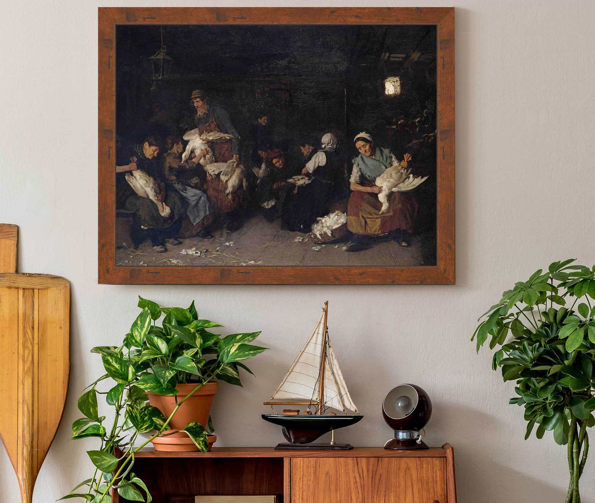 Women Plucking Geese by Max Liebermann