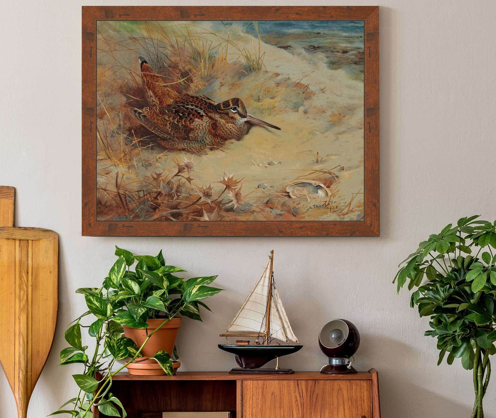 Woodcock Sheltering In The Sand Dunes by Archibald Thorburn