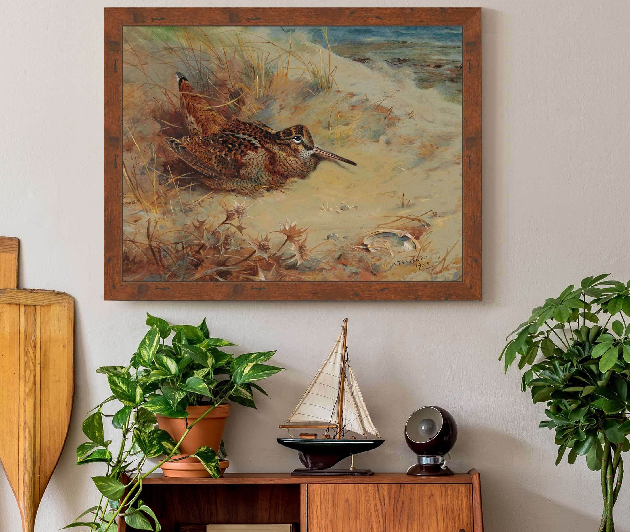 Woodcock Sheltering In The Sand Dunes by Archibald Thorburn